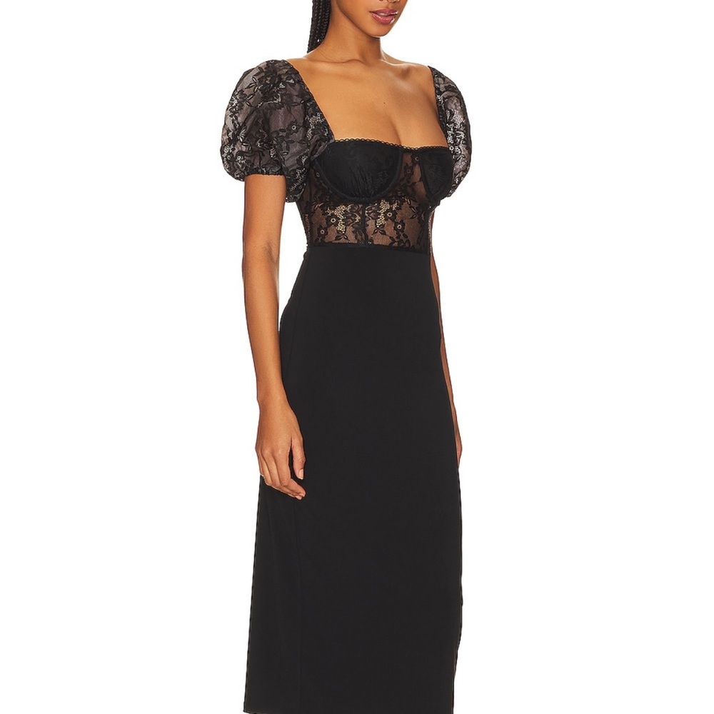 WeWoreWhat Black Lace Dress